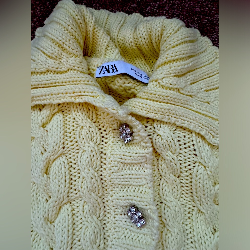 Zara cotton cable knit sweater